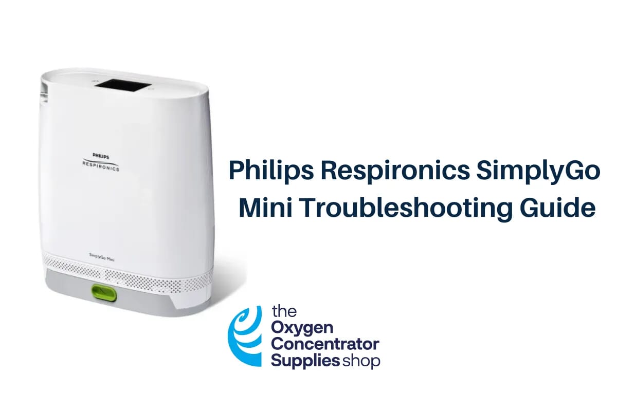 Philips Respironics SimplyGo Mini Troubleshooting Oxygen Concentrator